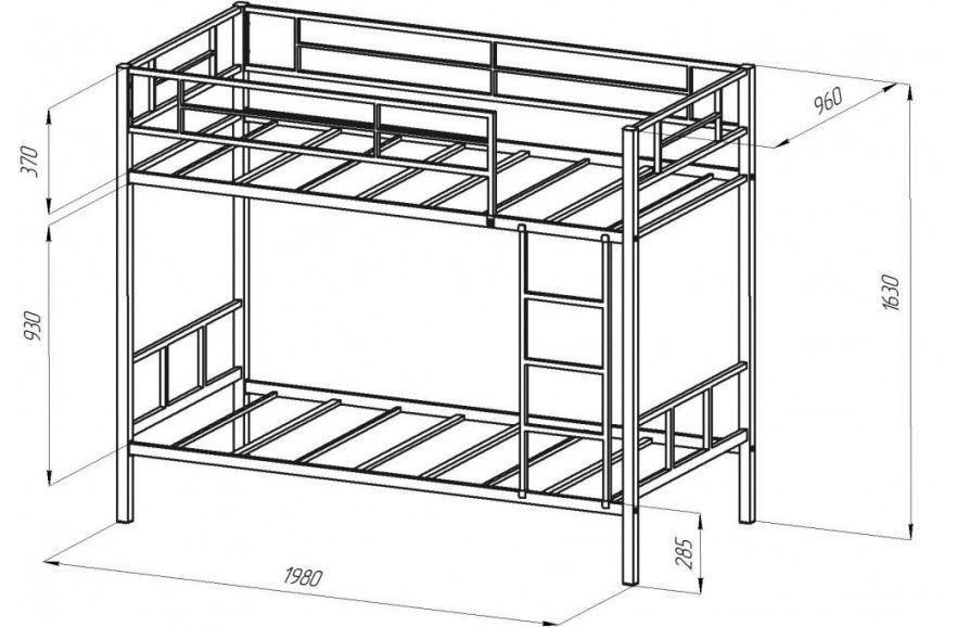 Двухъярусная кровать Севилья-2 коричневая Формула мебели-2